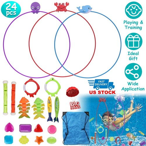 24pcs swimming pool toys - swimming,