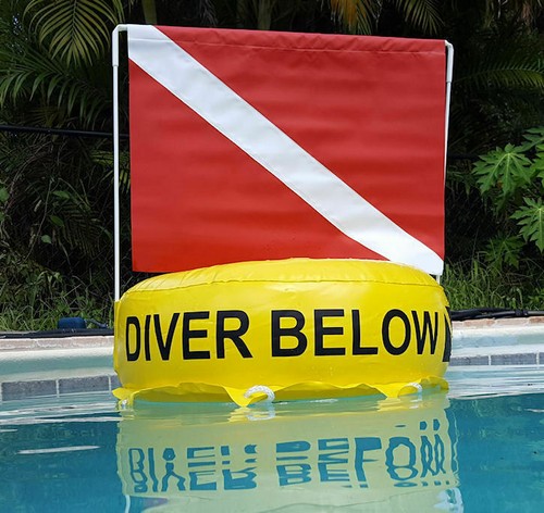 Dive flag float inflatable - float,